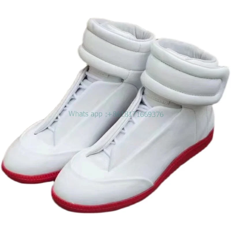 Men Casual Lace up Flats Running Sneakers New Gym Patchwork Leather Outdoor Sports Shoes Comfort Men Ankle Round Toe Sneakers