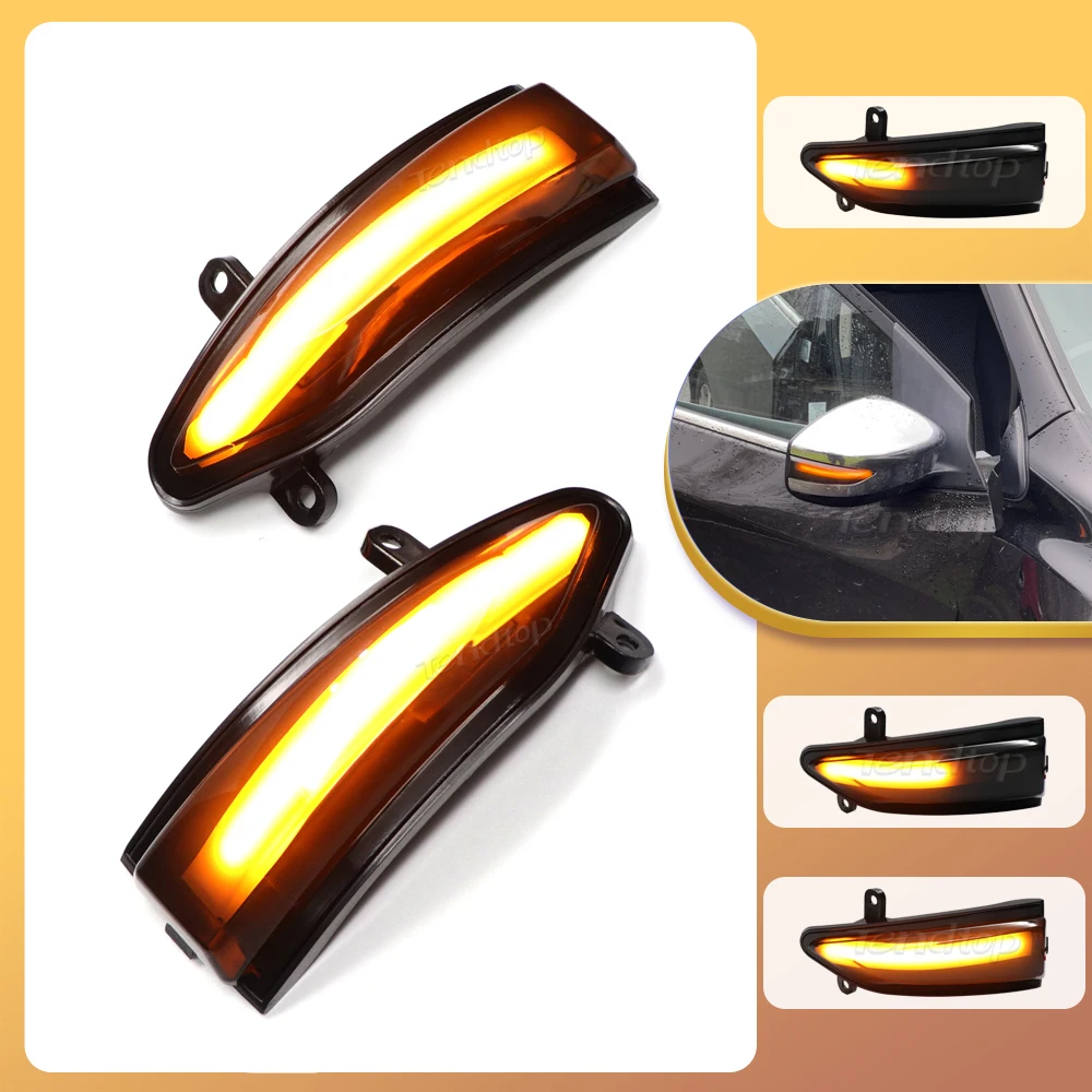 

2pcs LED Dynamic Turn Signal Light Side Mirror Indicator Lamp For Nissan Altima Teana L33 2013- 2018 Sylphy Sentra Pulsar Tiida