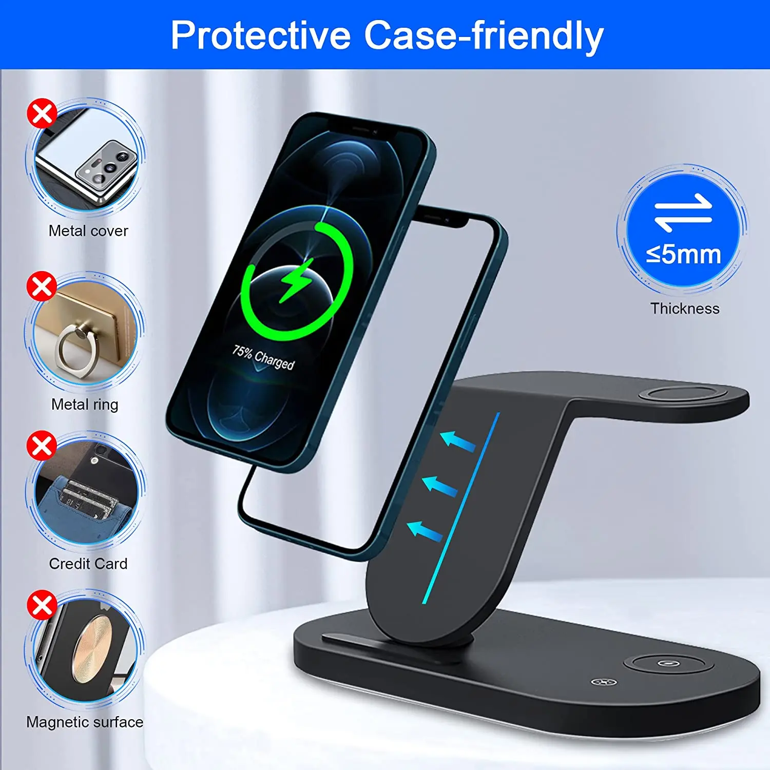 GaraxySシリーズ　ワイヤレス充電器 Amazon.co.jp: ワイヤレス充電器最大20W出力 USB Type-Cポート超