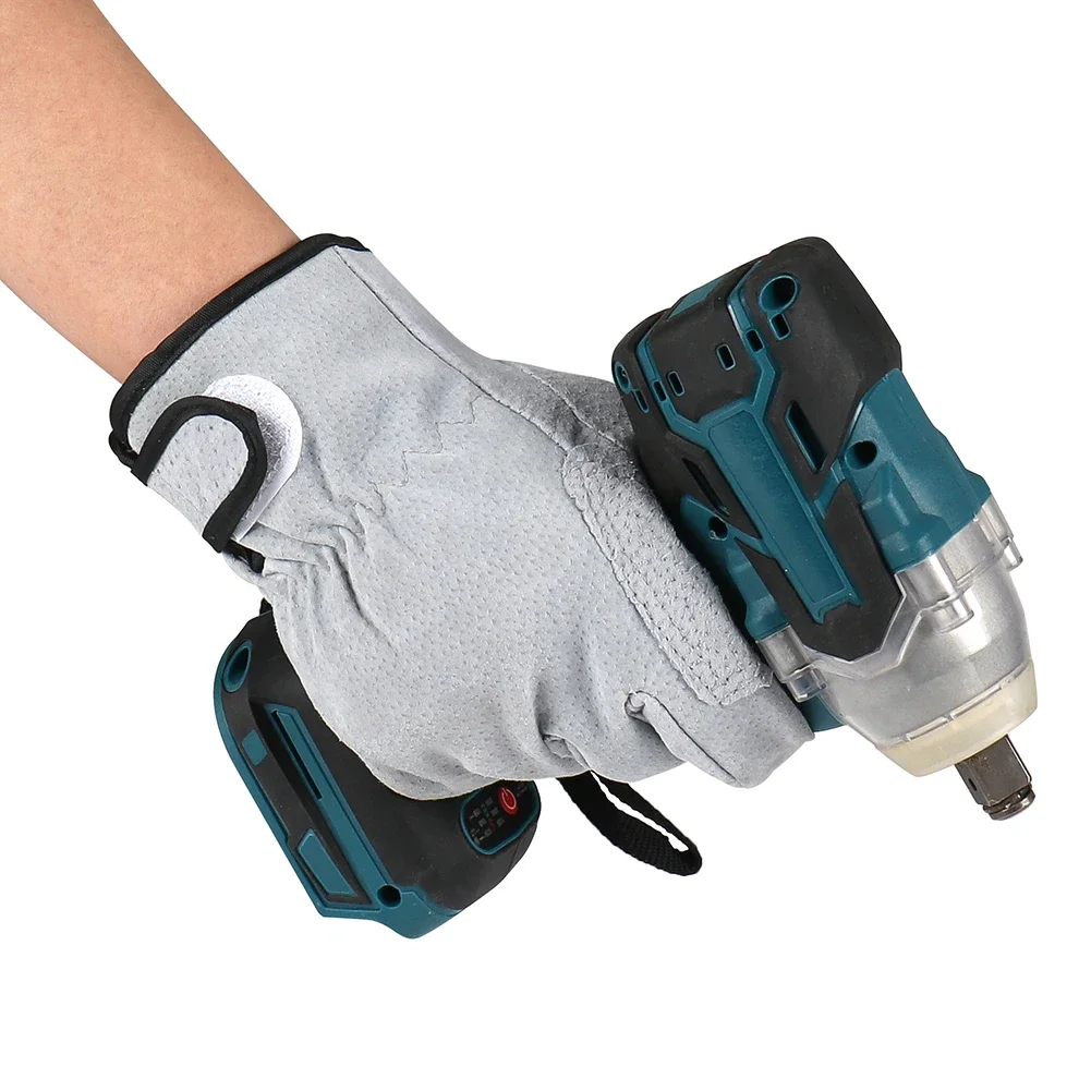 Work Gloves Cowhide Leather Welding Gloves Heat Resistant Security Protection Safety Work for Welder Cutting Gardening