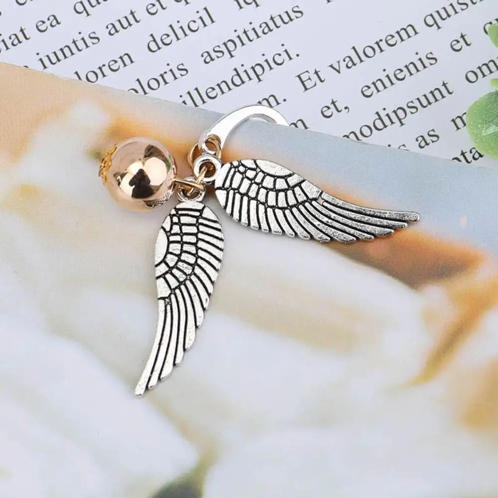 Vintage Wing Snitch Metal Bookmark Deathly Hallows Index Divider For Reading Notebook Book Mark