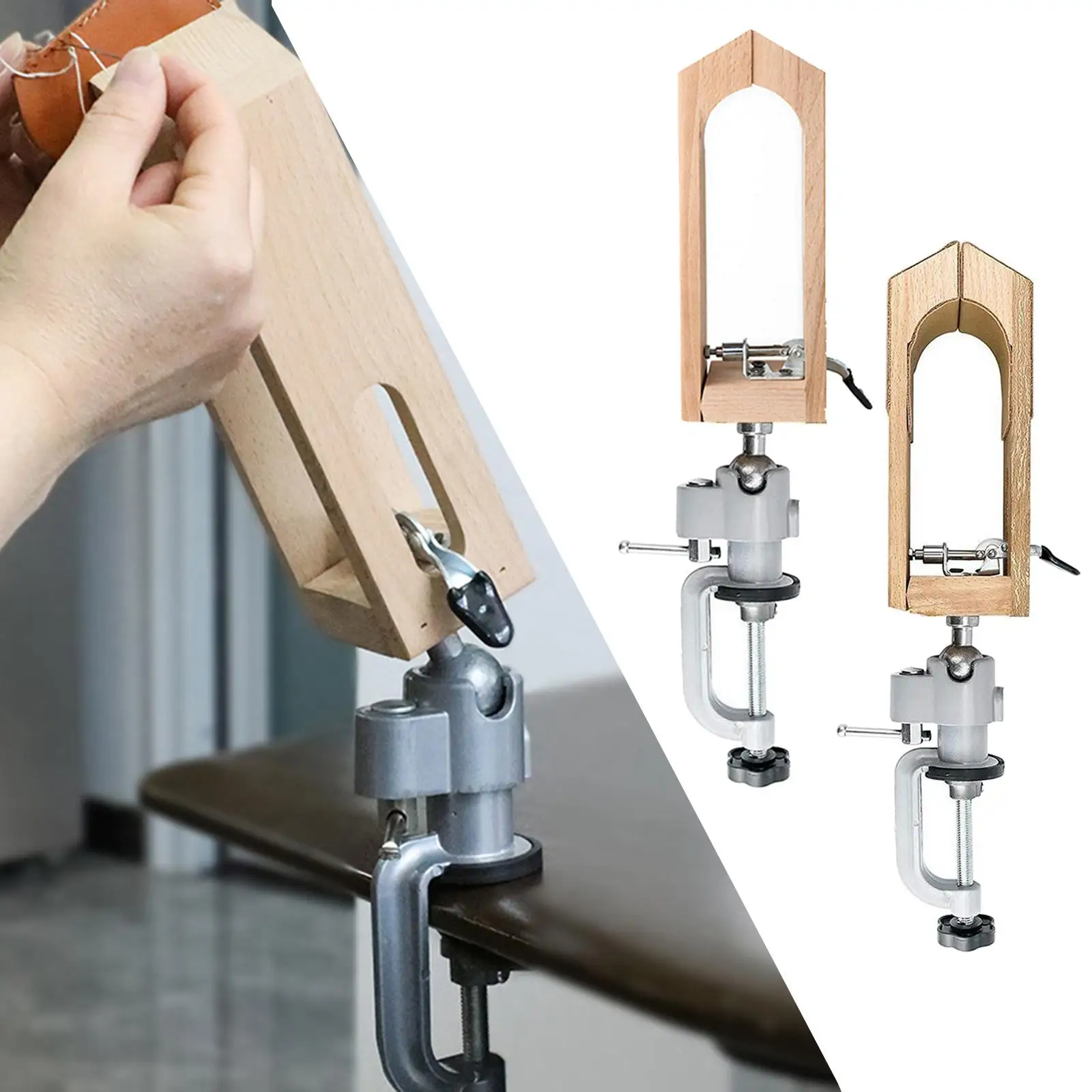 

leather Stitching Holder Leather Clamp Tool 0-55mm Adjustment Leather Craft Sewing Tools for DIY Leather Sewing