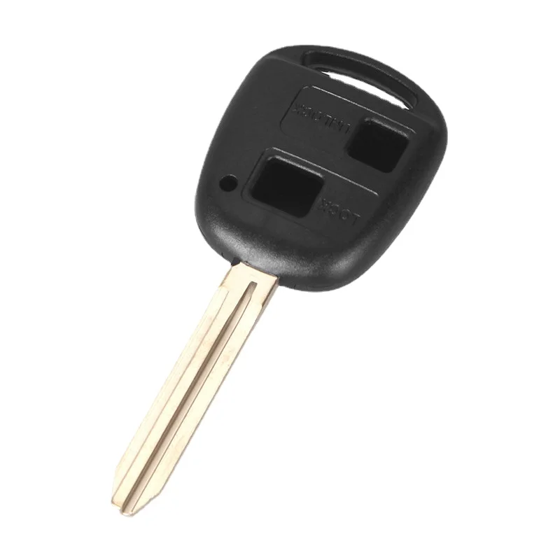 

2 кнопки дистанционный Автомобильный ключ оболочка для Toyota Land Cruiser YARIS CAMRY RAV4 Corolla Prado Tarago Avensis с Uncut TOY43