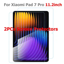 Premium Clear Tempered Glass Screen Protectors - 2 Pack, 12.5 - Inch, 9H Hardness, Scratch - Resistant, 2.5D Arc Edge (For Xiaomi Pad 7 Pro)