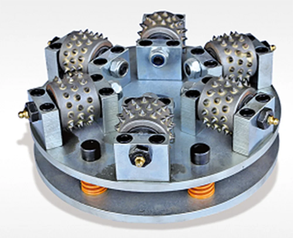 1 Pcs Diameter 250mm Diamond Tungsten Steel Bush Hammer Wheel Abrasive