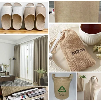 Natural Burlap Jute Fabric for DIY Crafts & Décor 4