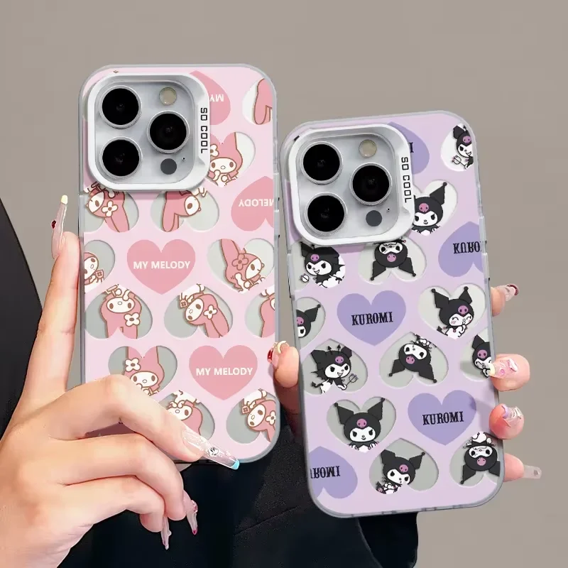【iPhone16ProMax】 My Melody & Kuromi Case iPhone-16-Pro-Max-Case-6-9inch