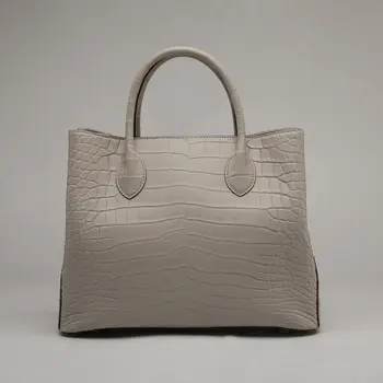 2023 Luxury Crocodile Leather Women's Handbag size 32 Large Capacity Lady Crossbody Bag Fashion Genuine Leather Shoulder Bag 45