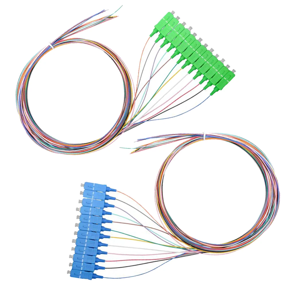 1.5 m SC/UPC SC/APC Fiber Optic Pigtail 0.9mm FTTH Single Mode Fiber Optic Patch Cord Fibre Opitcs Cable For Router