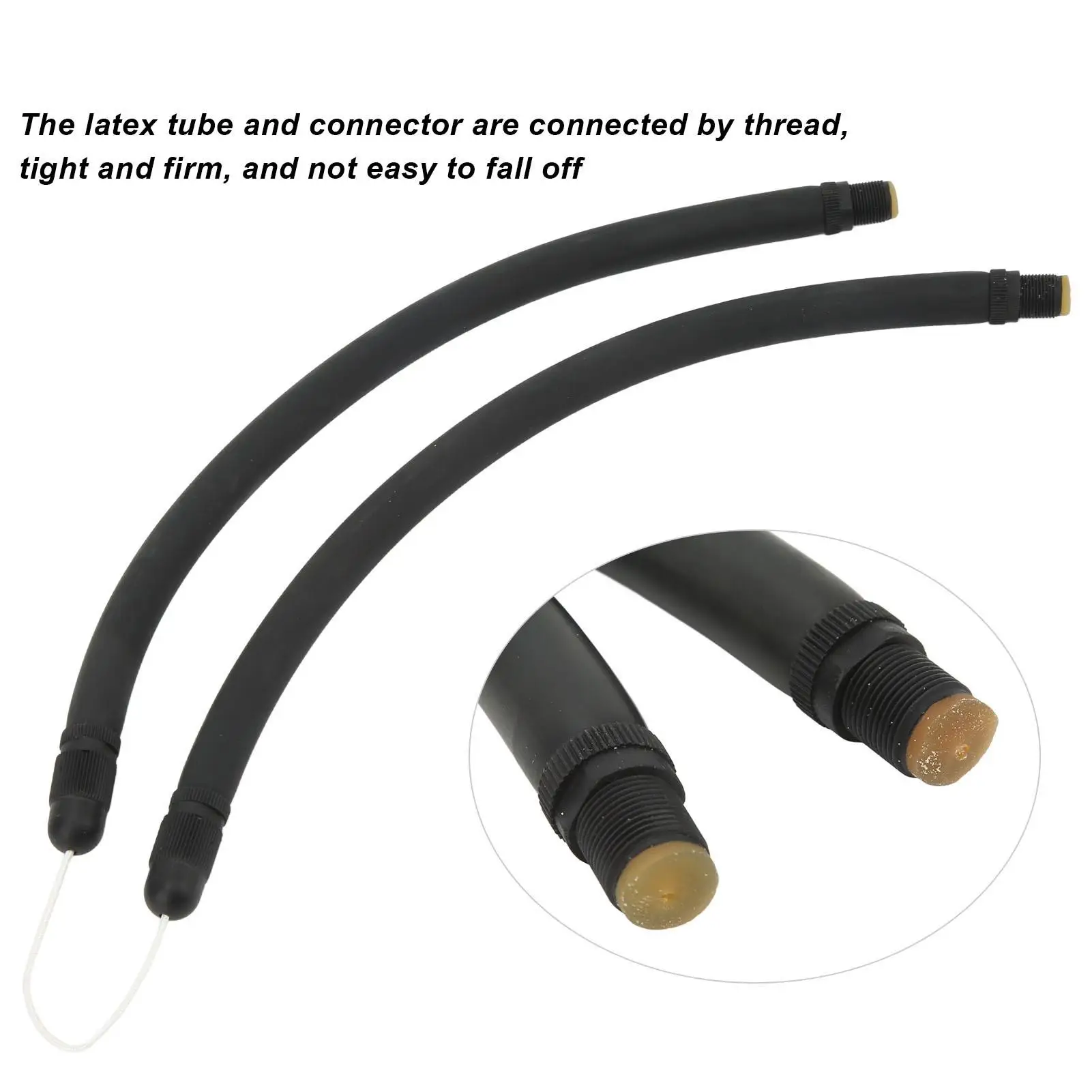 Natural Latex Fishing Tube Heavy Duty Thread Connection Outdoor Fishing Accessory