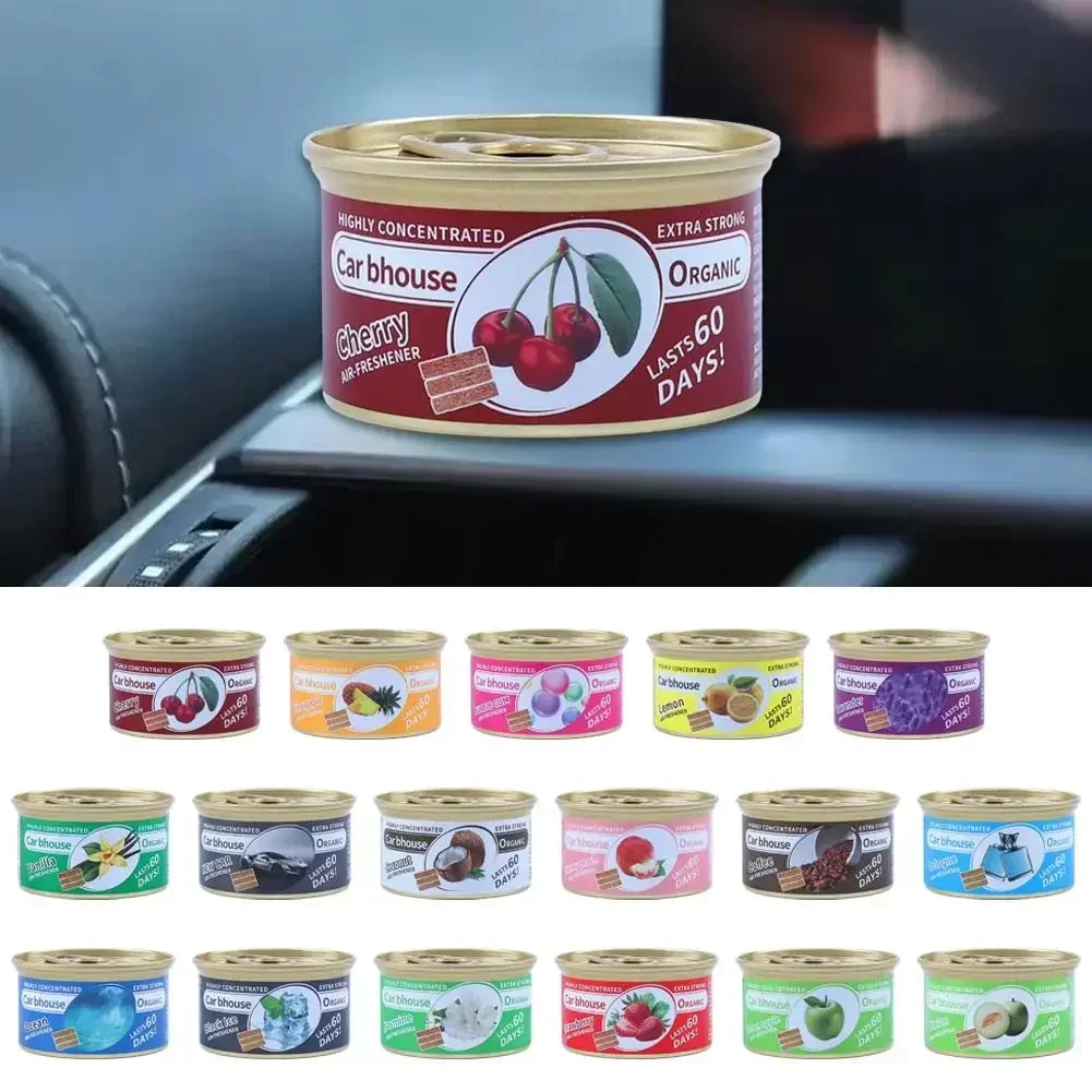 Car Flavoring Perfume Canned Car Air Fresheners Long-Lasting Auto Aromatherapy Wood Blocks Coffee Flavor Auto Deodorant Supplies