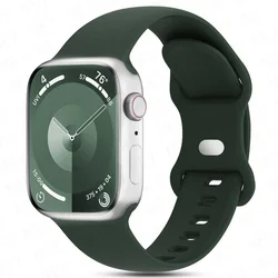 Silicone Watchbands for Apple Watch - Versatile Colors and Durable Design (Olive green 08)