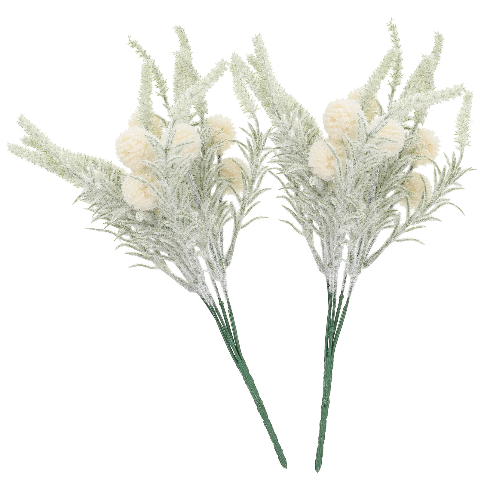 

2 Pcs Artificial Outdoor Flowers Dandelion DIY Dandelions Ornament Bouquet Fake Simulated Adornment White Simulation Bride