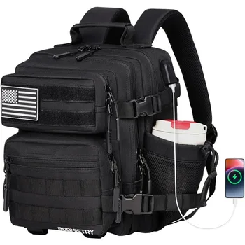 15L Mini Tactical Backpack Small Tactical Backpack for Men and Women, Military Backpack for Gym, Hiking, Daily (Black-15L) 1