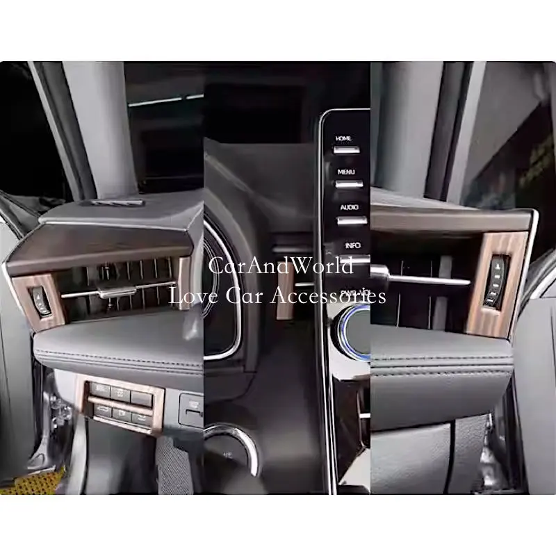 

Передняя консоль для Toyota Avalon XX50 2019-2023 Центральная решетка вентиляционного отверстия кондиционирования автомобильные аксессуары из углеродного волокна