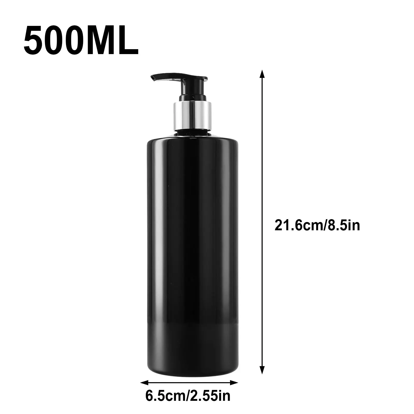 

Dispensers Empty Pump Bottles Kitchen Leak-proof Lotion Bottles Reusable 500ml For Traveling Refillable Shampoo