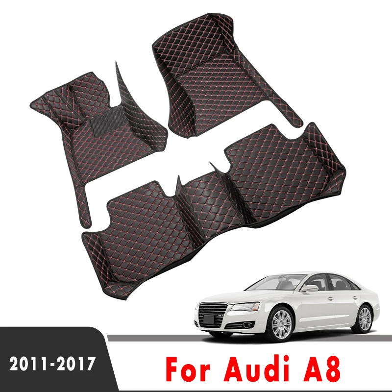 

Автомобильные коврики для Audi A8 2017 2016 2015 2014 2013 2012 2011 Автомобильный Ковер покрытие автомобиля на заказ Стайлинг Аксессуары для интерьера автомобильные коврики