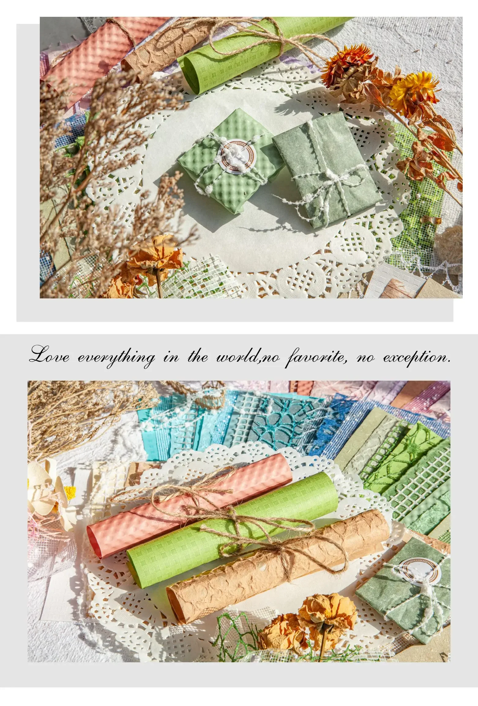 Jianwu 16 Blatt Wolken garn Serie Vintage hohl gemischtes Material Dekor Material Papier kreative DIY Journal Collage Briefpapier – Detail 13