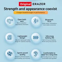 Original ERAZER XF22 Earphone Bluetooth 5.4 Sports Wireless Headphones Bone Conduction Headsets with Mic Neckband headphones - Image 2