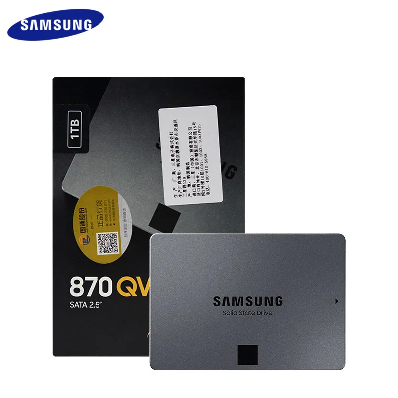 Originale Per Samsung Ssd 870 Qvo 1Tb 2Tb 4Tb 2.5-Pollici Sata Ad Alte Prestazioni Disco A Stato Solido 1Tb 2Tb Hd Ssd Per Il Computer Portatile/Deskt