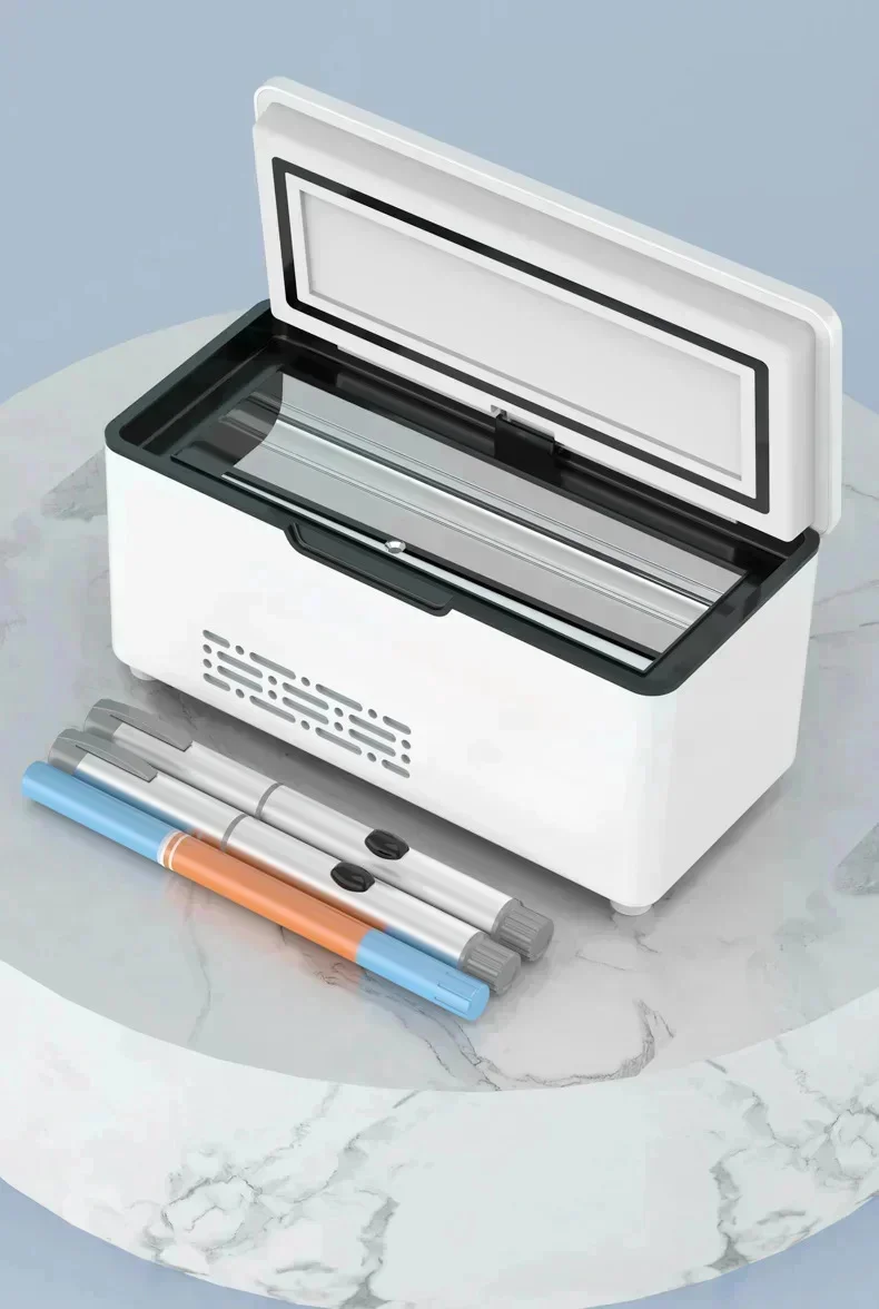 5V 110V-240V Portable Insulin Refrigerator Mini Home 0-18℃ Refrigeration USB Plug In Small Refrigerator Without Battery