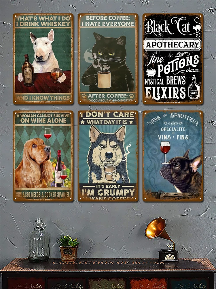 Vintage Blechschild Home Decor Artikel Wanddekoration Kunst Wandbild Raumdekoration Artikel Dekor Männer Retro Metallschild Platte Bar Poster – Detail 3
