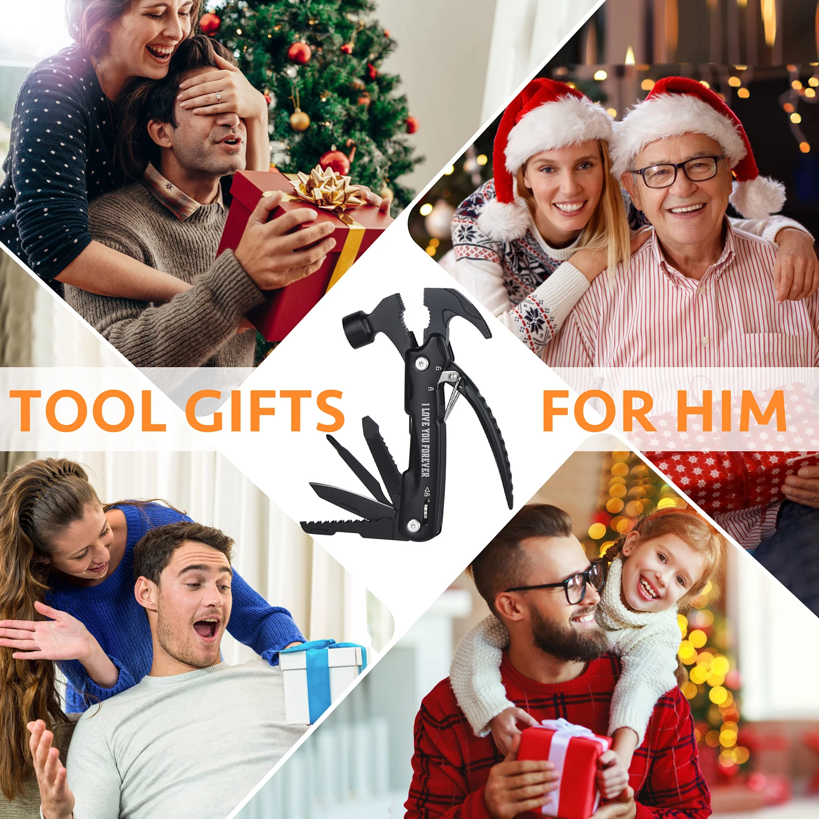 12 in 1 Multi-Purpose Tool, Unique Birthday Gifts for Men, Cool Stuff Gifts, Camping Cool Stuff, Father's Day, Christmas Gifts 3