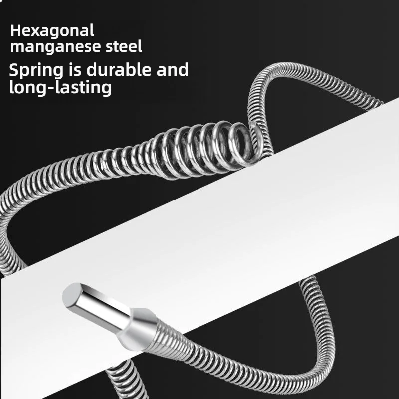 1/1.5/2.5/3.5/5 Meter Drain Cleaner 10mm Dia Pipe Spring Anti-Rust Sewer Sink Basin Pipeline Clogged Remover Cleaning Tool