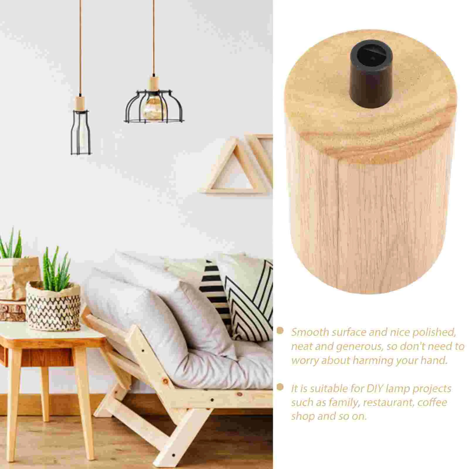 Wooden Lamp Holder Chandelier Light Bulb E27 Solid Socket Hanging Lights Plastic Ceiling Bulbs lamp holder lamp bulb holder lamp base