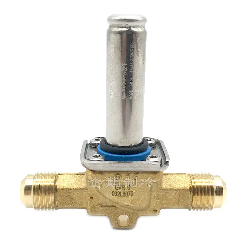 

EVR2-15 Solenoid Valve, Normally Closed R22R410A Bell Mouth Threaded Solenoid Valve for Refrigeration Air Conditioning