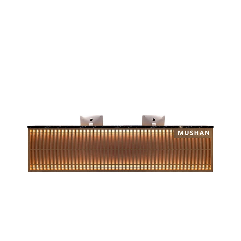 Superior Hotel Japanese Reception Desks France Fashion Design Company Lobby Counter Storage Office Furniture Mottakestol FYRD