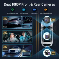 Imagebon 11.4 "Android 14 caméra de tableau de bord 8 Core 6 + 128G CarPlay et Android Auto Google Play GPS Navigation AI commande vocale voiture DVR 5