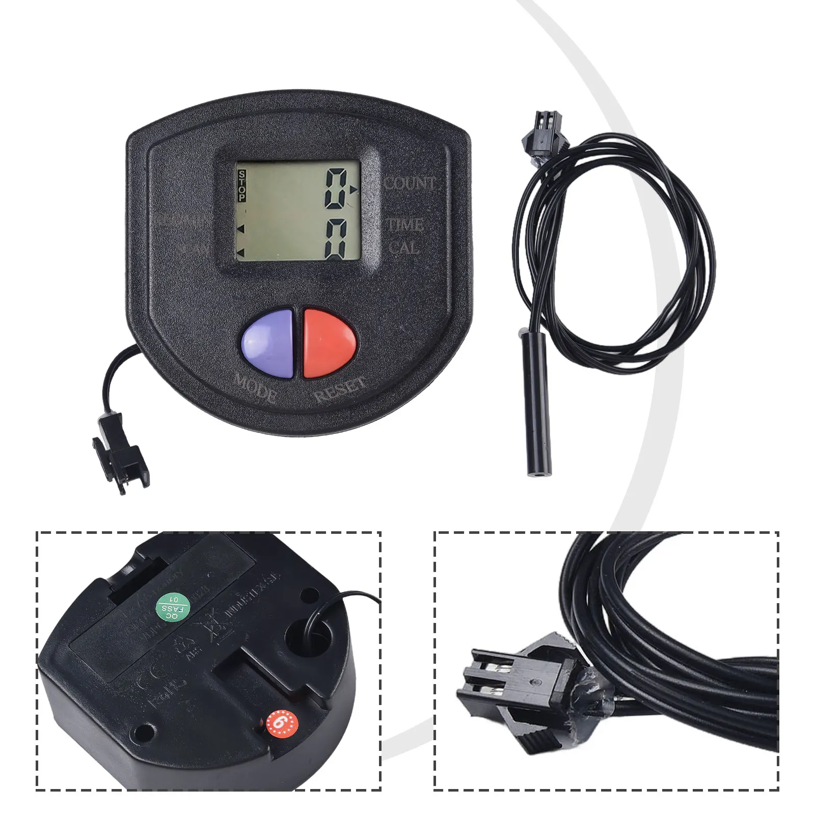 LCD Display Stepper Counter for Steppers Exercise Bike Ensure Effective Tracking of Time Speed Distance Calories