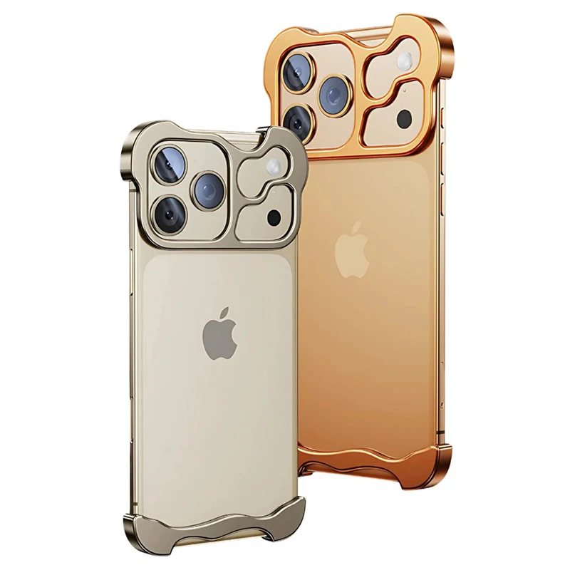 Sleek Shockproof Metal Frameless Bumper Phone Case