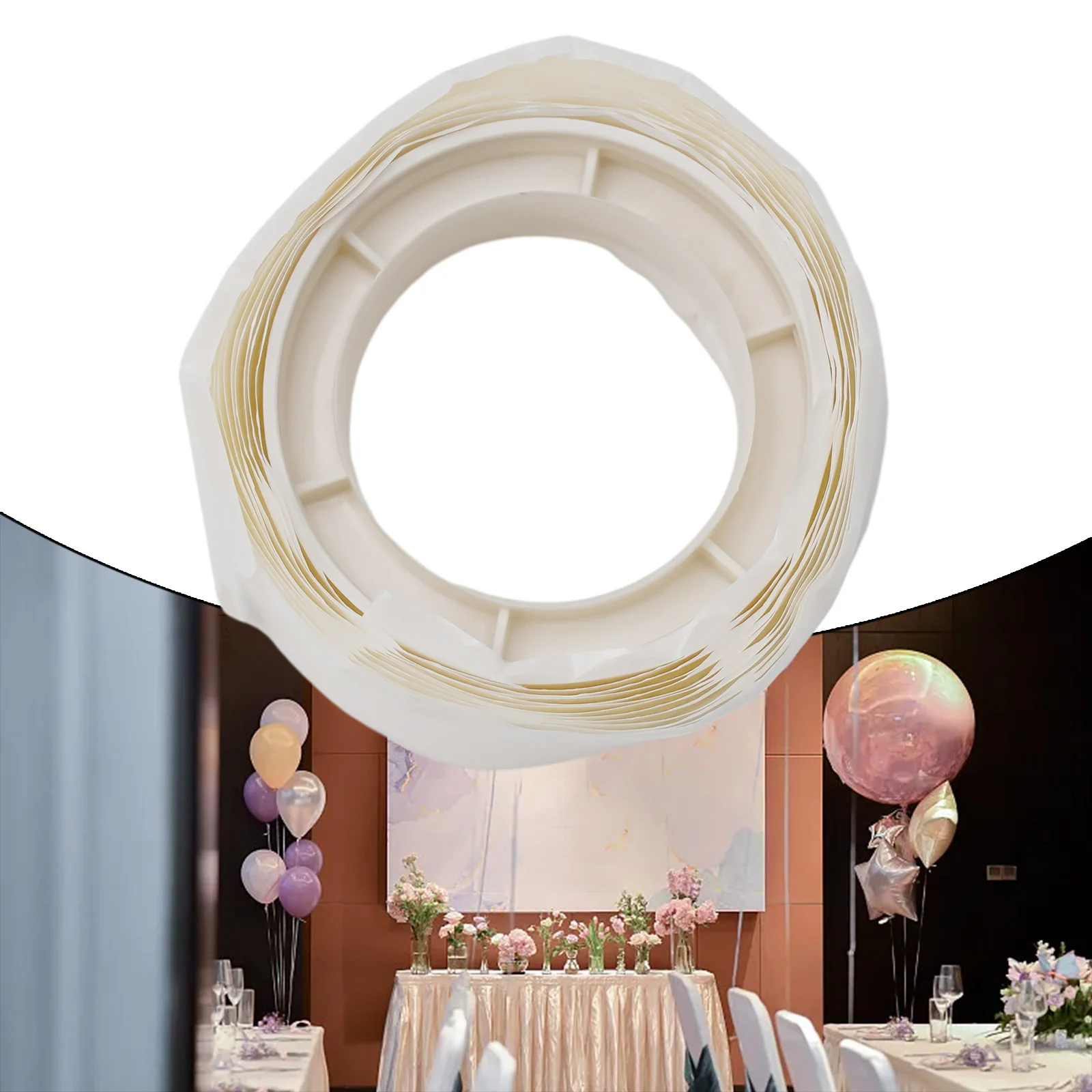 

100 Point Balloon Adhesive Capsules Transparent Packaging Balloon Dispensing Point Diameter For Wedding Room Decorations