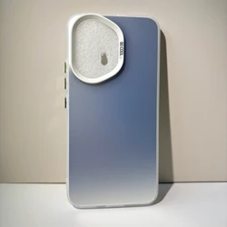 Luxury Metallic Aurora Shockproof Bumper Cover for Honor 400 (Silver)