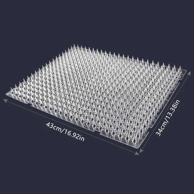 Anti Cat Spikes Outdoor Plastic Cat Deterrent Mats for Garden Plants Balcony and Pet Proof Protection 6