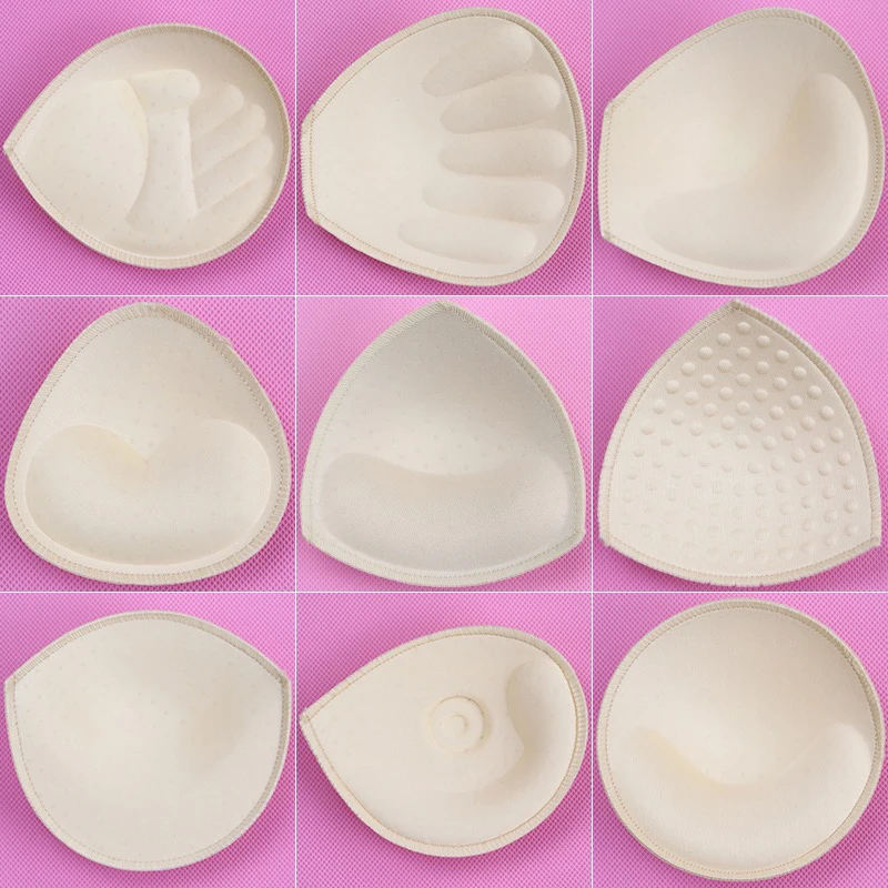 3D Thicken Sponge Bra Pads Sexy Breast Insert Push Up Bra Enhancer Swimsuit Bikini Pad Removeable Foam Chest Accessories Women