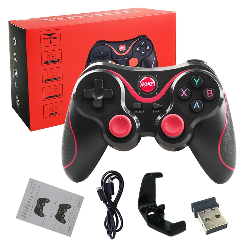 T3 USB 2.4G Wireless BT Joystick Game Controller For Mobile Phone