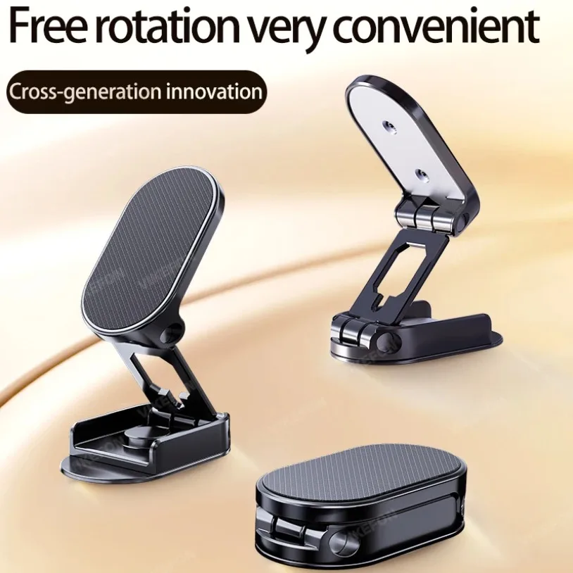 360° Rotation MINI Magnetic Car Phone Holder Stand Adjustable GPS Mount in Car Dashboard For iPhone 16-12 Samsung Xiaomi Bracket