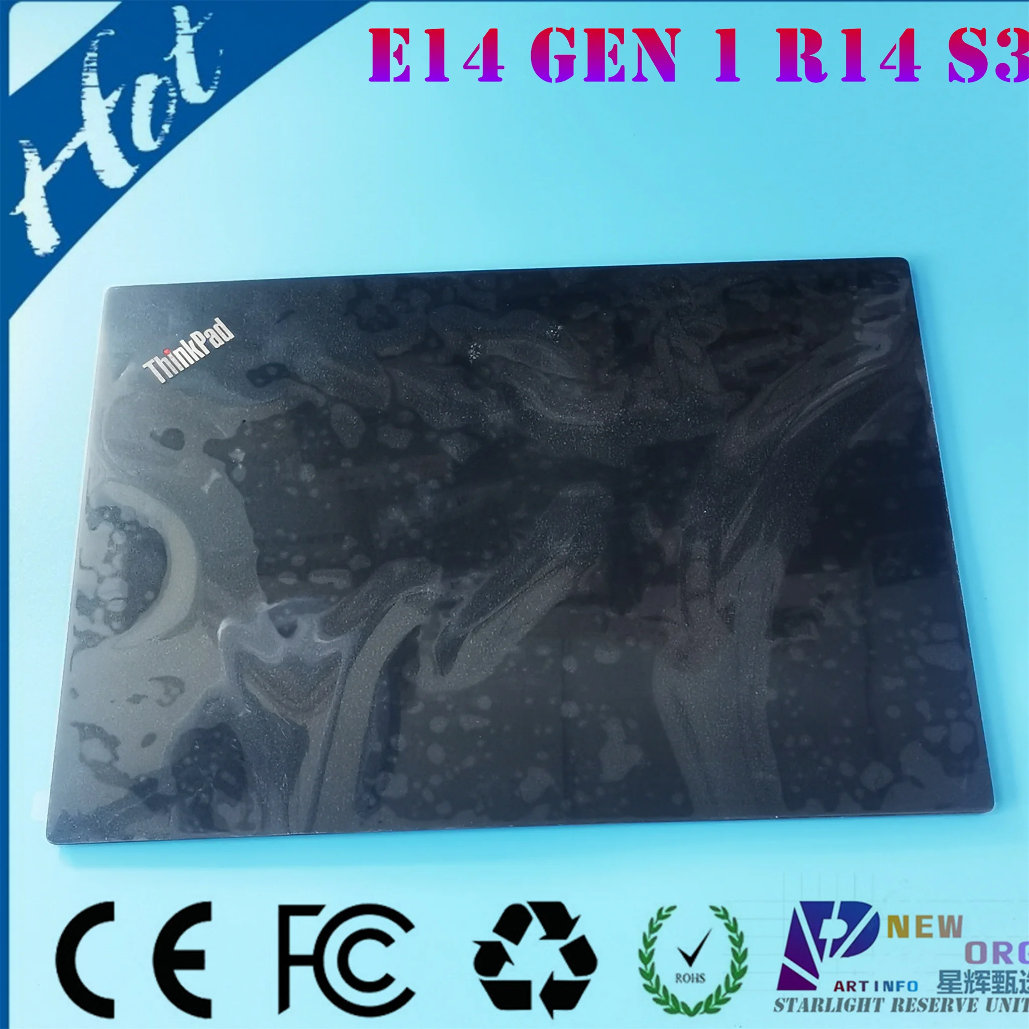 

NEW ORG Laptop LCD BACK COVER LID REAR For LENOVO THINKPAD E14 GEN1 R14 S3 Series Metal Black 5CB0S59335