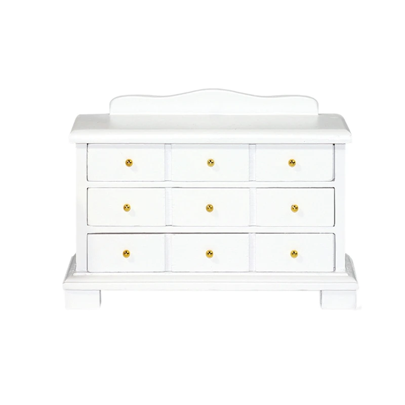 

1/12 миниатюрный деревянный буфет для кукольного домика, имитация шкафа для хранения, модель игрушечного кукольного домика, аксессуары для кукольного домика