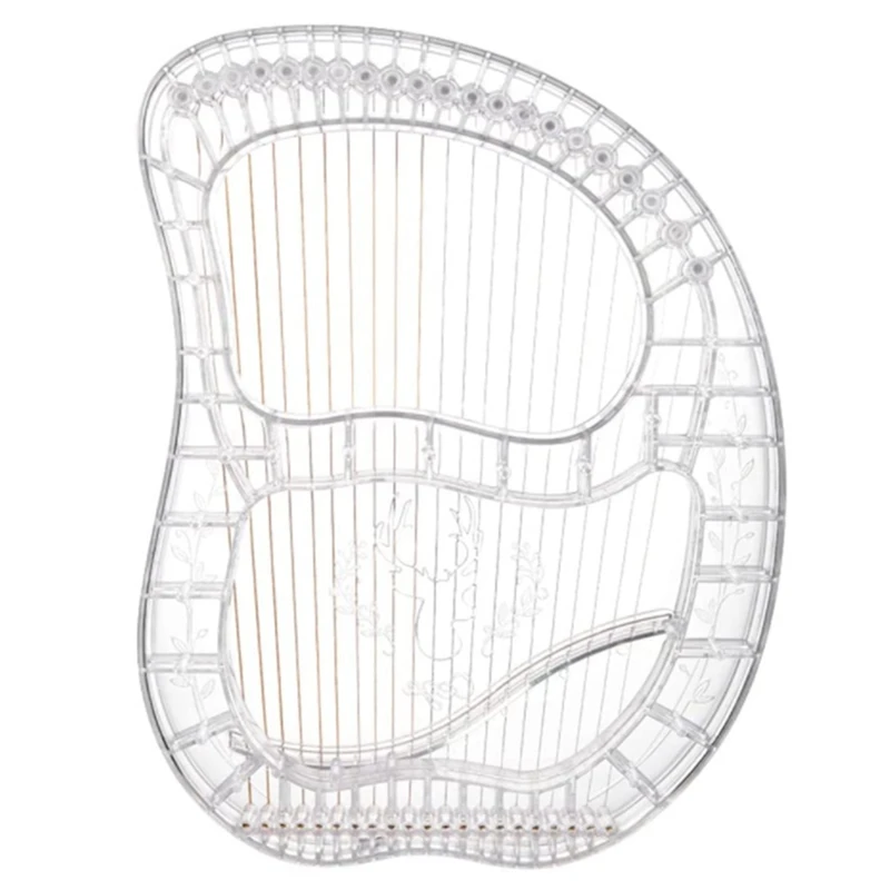 

Cega 21 струна Lyre Harp, lycore, кристально прозрачный инструмент Lyre Harp, с ключом для настройки, для начинающих, любителей музыки, детей и т. д.