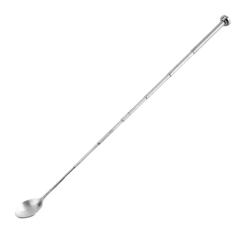 

Telescopic Spoon Retractable Bar Spoon Polished Adjustable Stainless Steel Stirring Spoon Bartender Cocktail Home Accessories