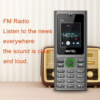 MKTEL EXO Feature Phone Senior Mobile Phone Dual SIM Dual Standby 1.77 5