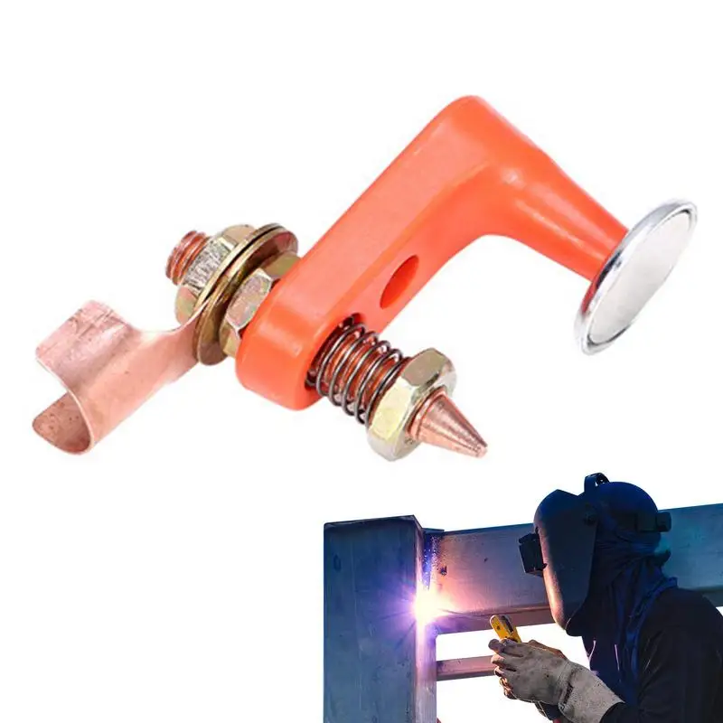 

Welding Magnet Clamp Welding Magnet Head Magnetic Welding Fix Ground Clamp Strong Magnetic Welding Support For Electric Welding