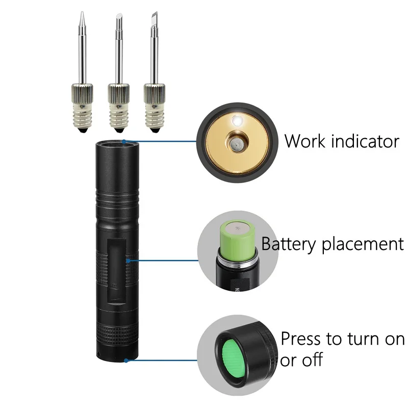 portable arc welder New E10 interface battery soldering iron electric USB wireless soldering iron 18650 battery powered with LED light best soldering station