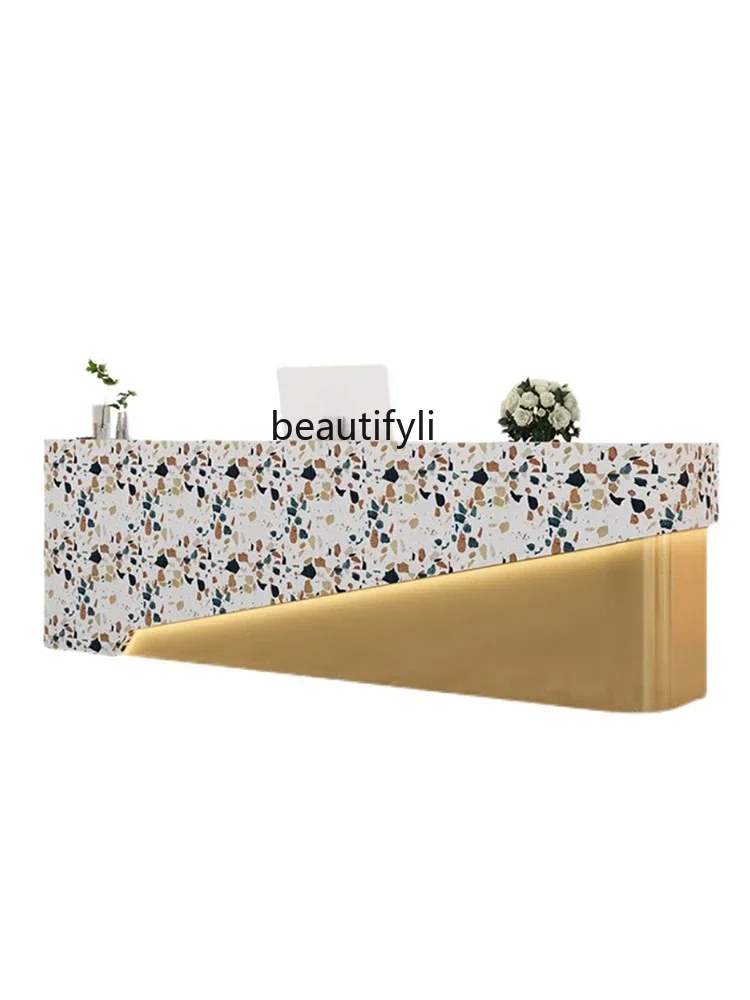 

Modern Beauty Salon Health Club Bar Counter Nail Salon Cashier Reception Desk