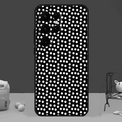 Chic Black and White Polka Dot Phone Case Cover - Galaxy S20 FE (NNN1301)
