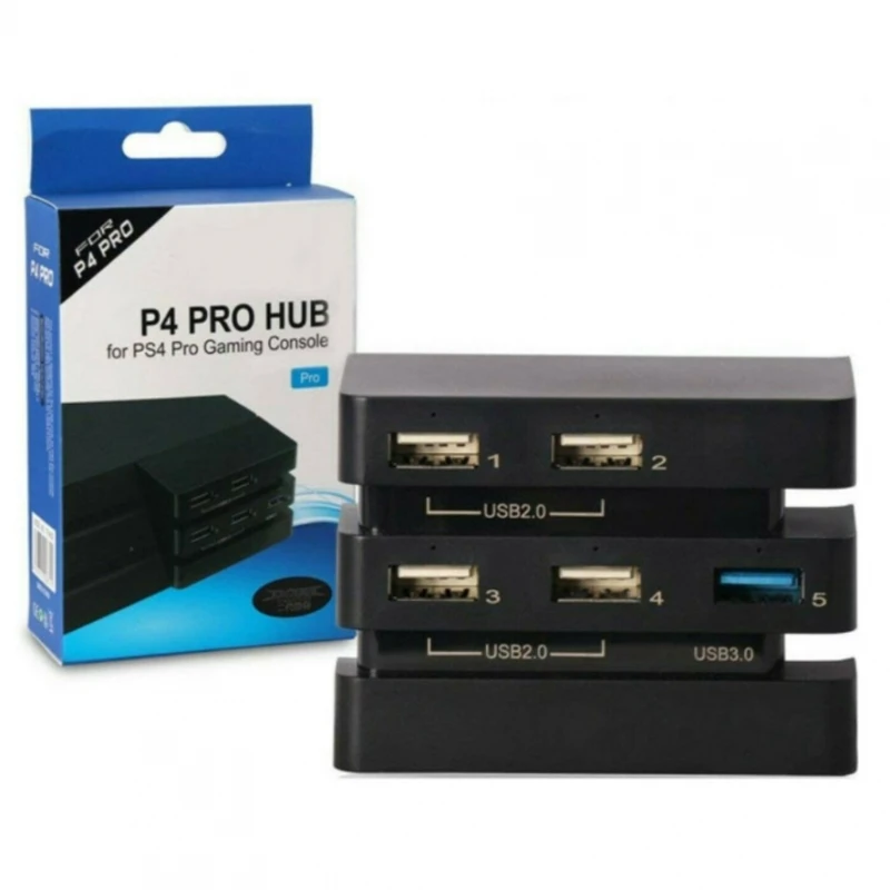 Hub Usb 5 Porte Per Sony Play Station 4 Pro Ps4 Porta Porte 3.0 2.0 # Sony Play Station 4 Pro (Cuh-7115B, Cuh-7116B, Cuh-7108B, Cuh-7216B, Cuh-7202B, 